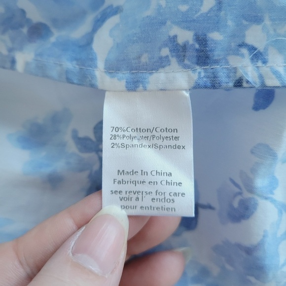 Caroline Constas White and Blue Floral Brie Mini Dress - Picture 7 of 12